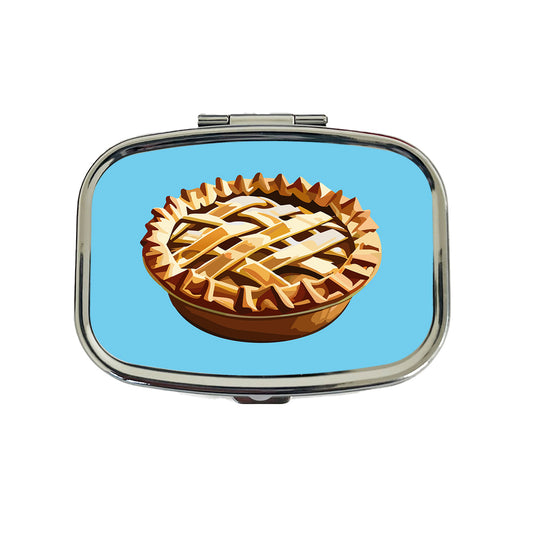 Pie Apple Yummy Baking Travel Pill Box Case