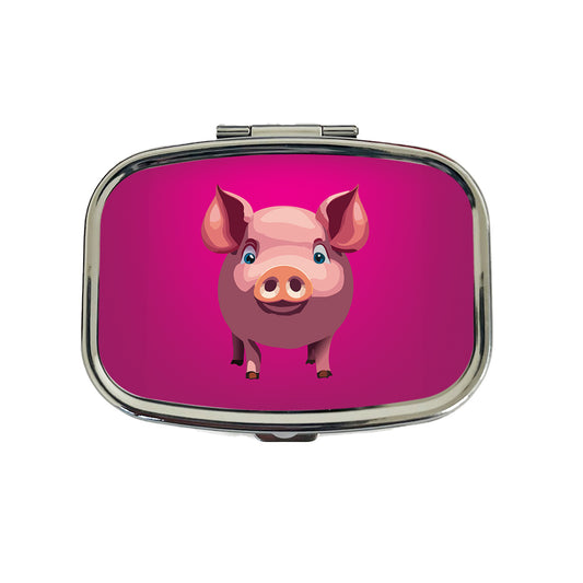 Pig Pink Sweet Travel Pill Box Case