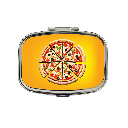 Pizza Sliced Travel Pill Box Case