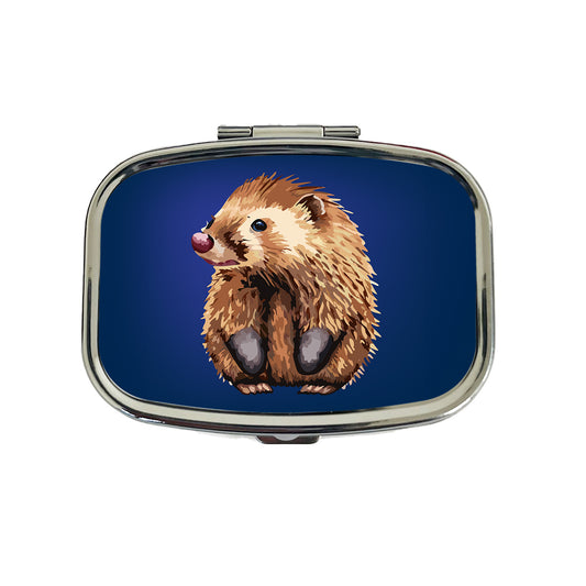 Porcupine Cute Travel Pill Box Case
