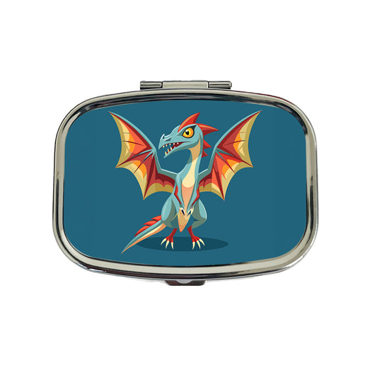 Pterodactyl Dinosaur Travel Pill Box Case