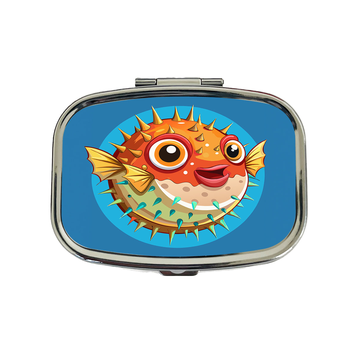 Pufferfish Cute Travel Pill Box Case