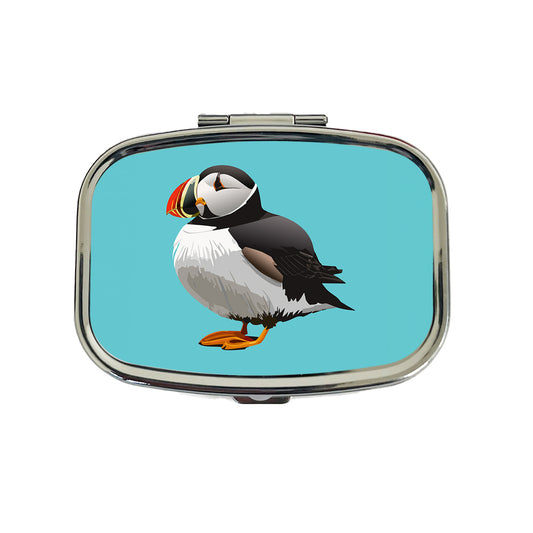 Puffin Seabird Bird Travel Pill Box Case