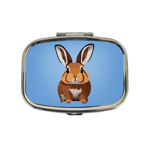 Rabbit Bunny Sweet Woodland Animal Travel Pill Box Case