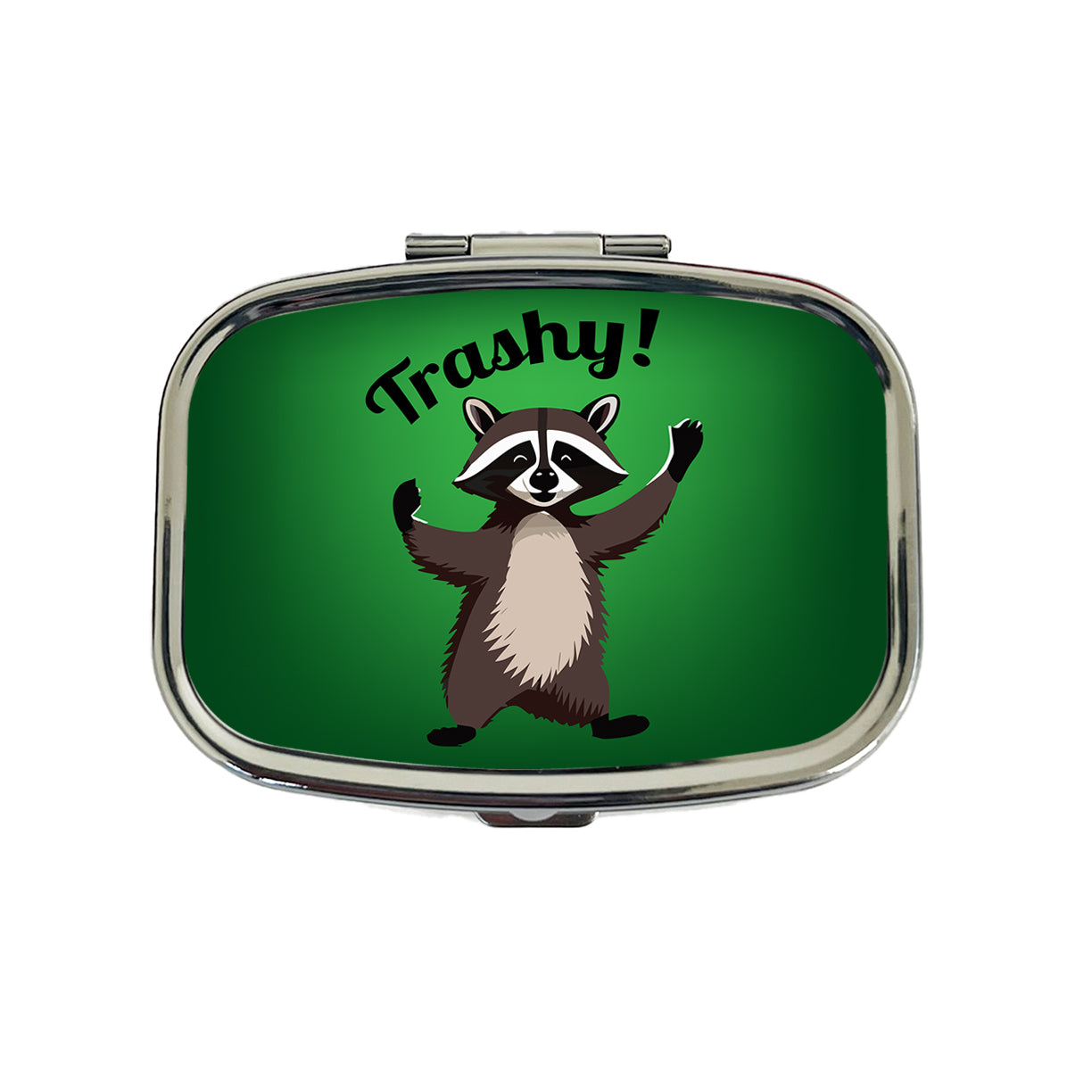 Raccoon Trashy Funny Travel Pill Box Case