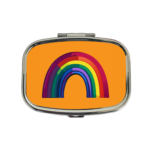 Rainbow Pride Gay LGBTQ Travel Pill Box Case