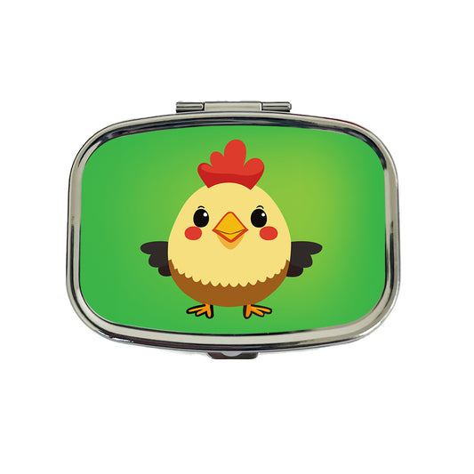 Rooster Chicken Sweet Baby Travel Pill Box Case