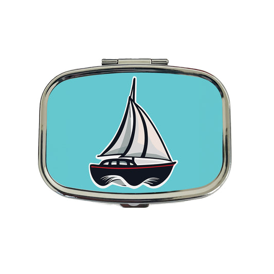 Sailboat Sail Boat Sailing Cute Travel Pill Box Case