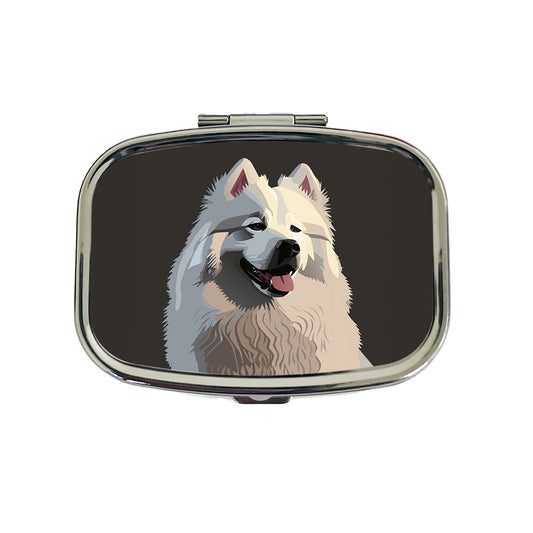 Samoyed Dog Beautiful Travel Pill Box Case
