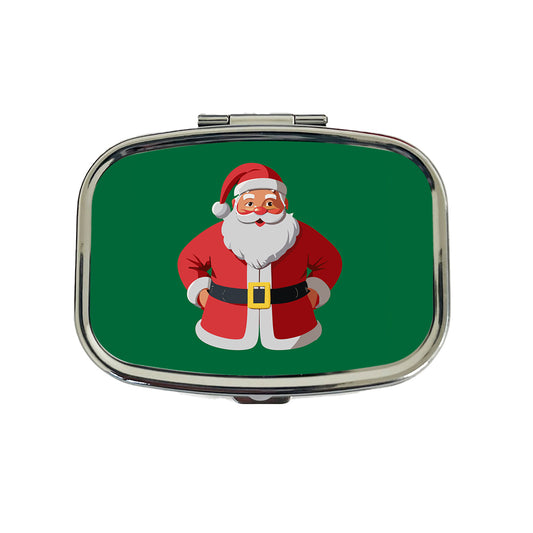 Santa Claus Christmas Travel Pill Box Case