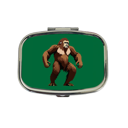 Sasquatch Bigfoot Standing Travel Pill Box Case