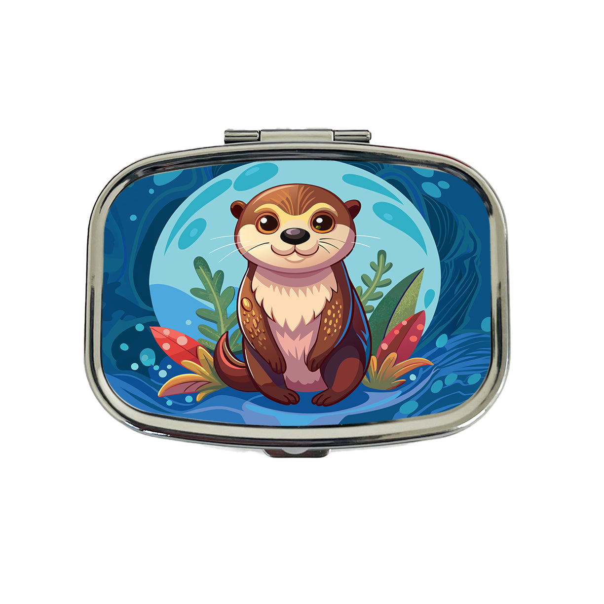 Sea Otter Cute Travel Pill Box Case