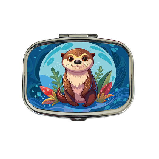 Sea Otter Cute Travel Pill Box Case