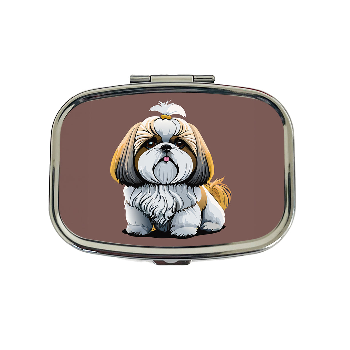 Shih Tzu Dog Cute Travel Pill Box Case