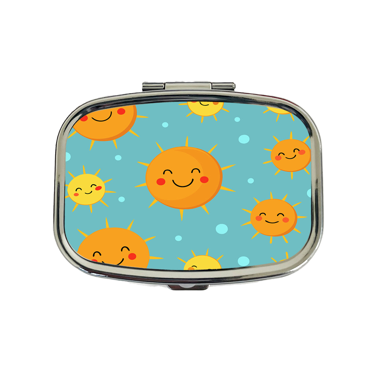 Smiling Suns Cute Travel Pill Box Case