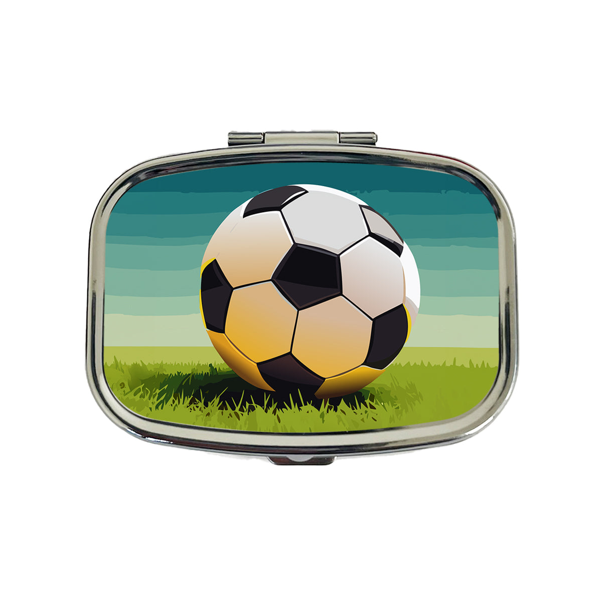 Soccer Ball Sport Travel Pill Box Case