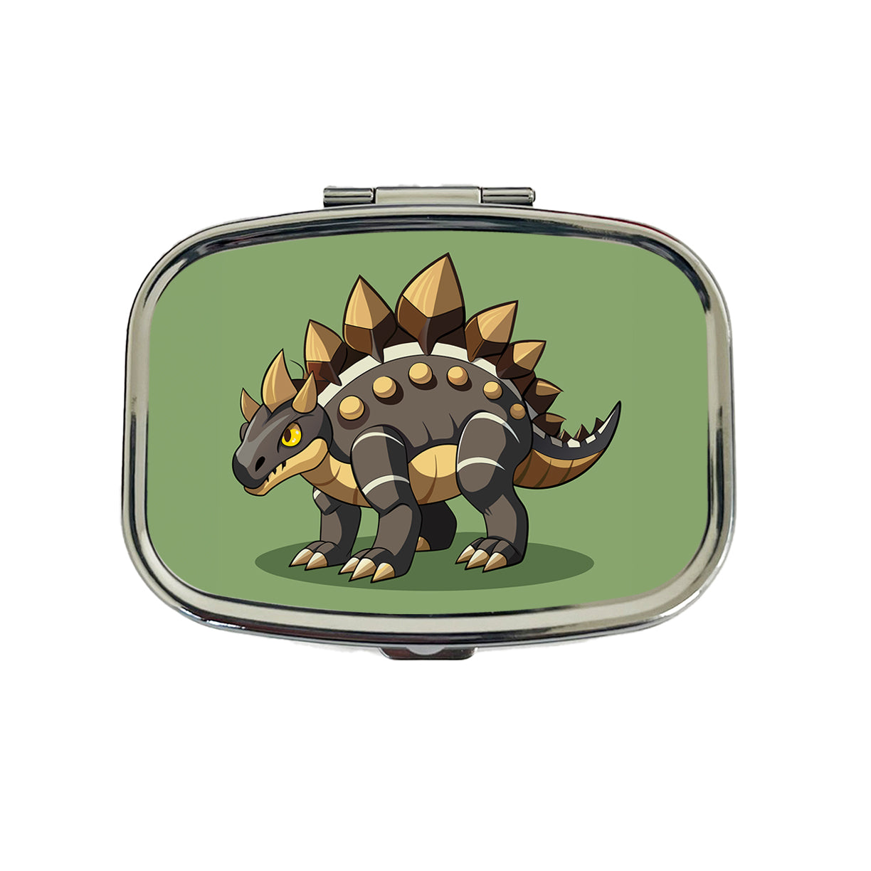 Stegosaurus Armored Dinosaur Travel Pill Box Case
