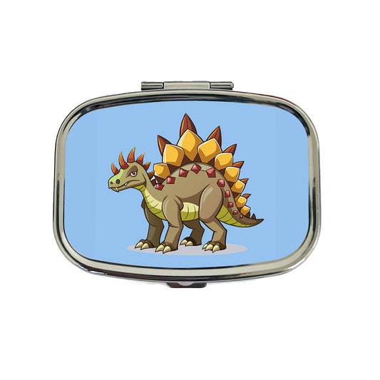Stegosaurus Dinosaur Travel Pill Box Case