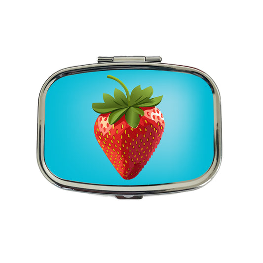Strawberry Fruit Travel Pill Box Case