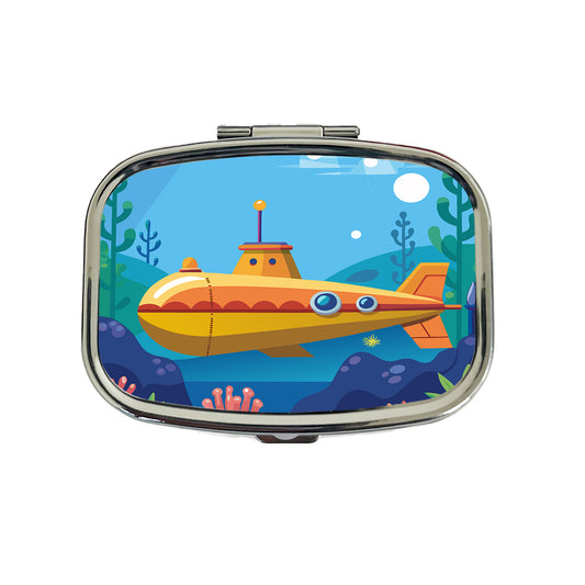 Submarine Under Water Travel Pill Box Case