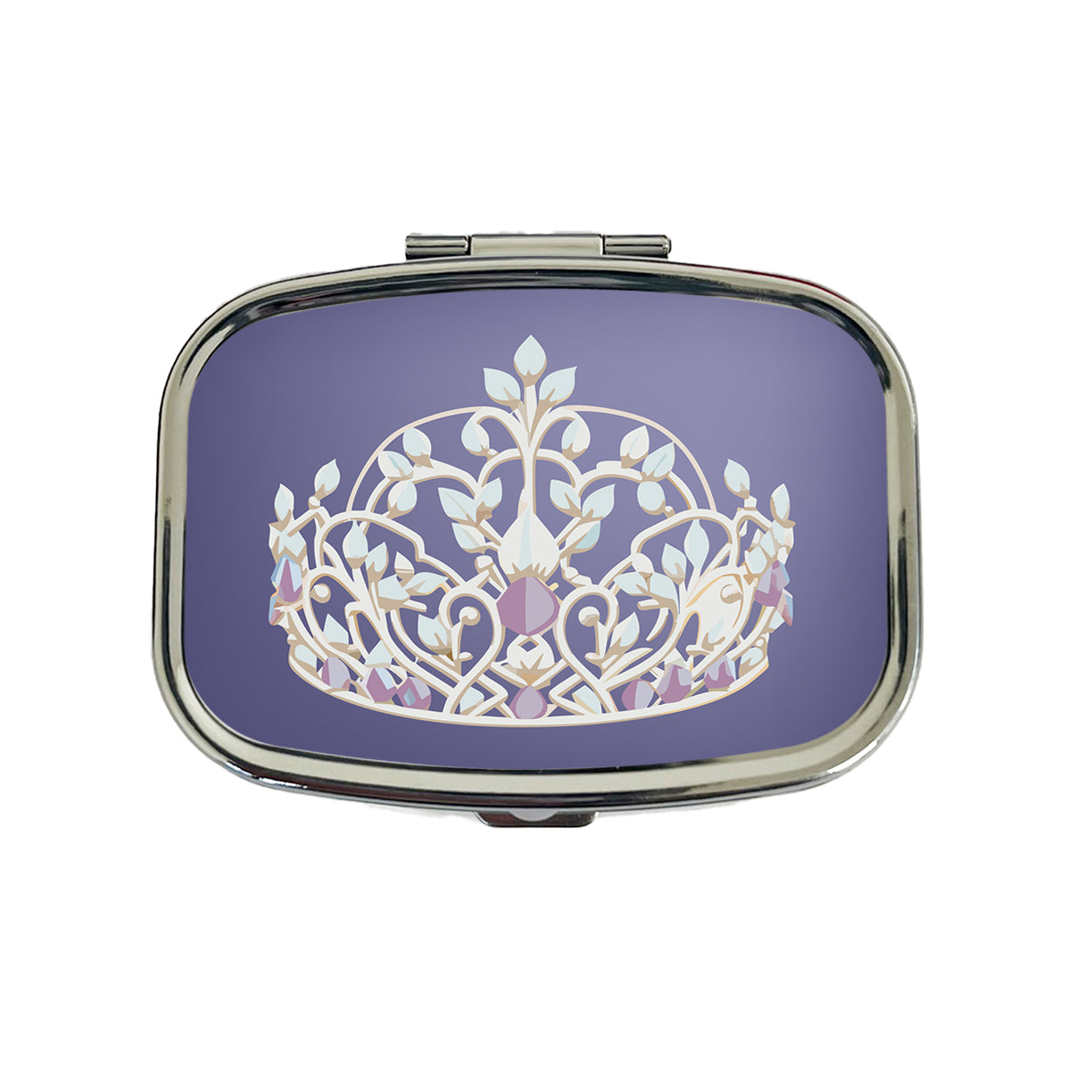 Tiara Princess Queen Royalty Travel Pill Box Case
