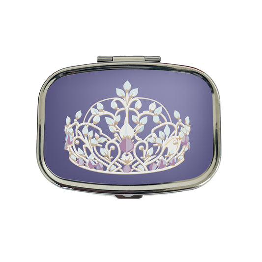 Tiara Princess Queen Royalty Travel Pill Box Case