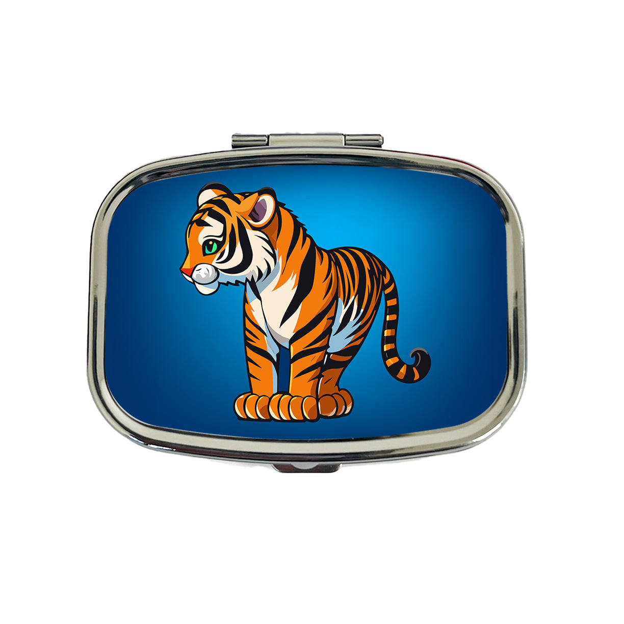 Tiger Cute Standing Travel Pill Box Case