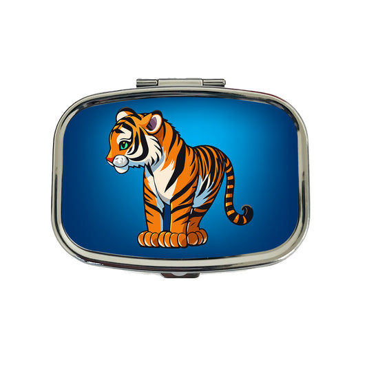Tiger Cute Standing Travel Pill Box Case