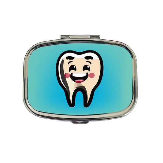 Tooth Happy Dentist Travel Pill Box Case