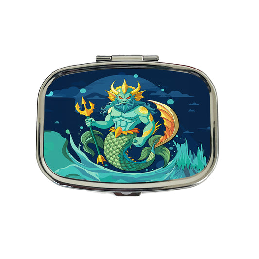 Triton Sea God Greek Mythology Travel Pill Box Case