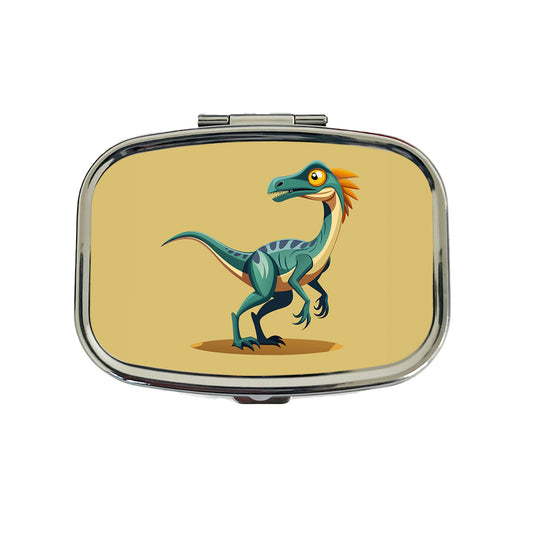 Troodon Dinosaur Travel Pill Box Case