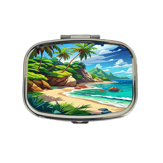 Tropical Beach Beautiful Vacation Travel Travel Pill Box Case