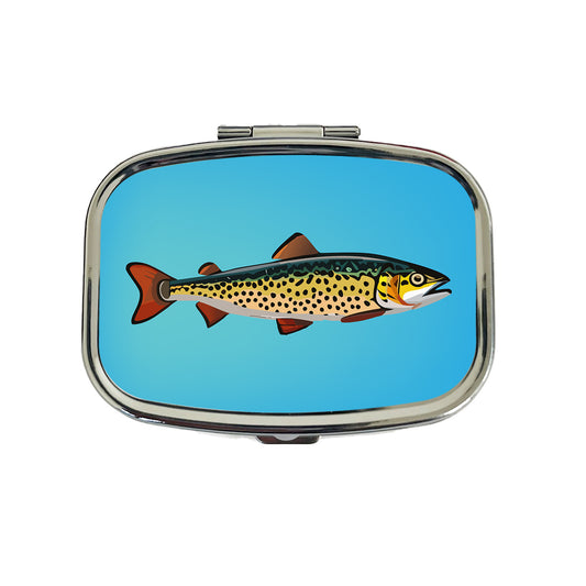 Trout Fish Fishing Travel Pill Box Case
