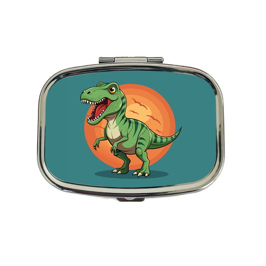 Tyrannosaurus T-Rex Dinosaur Travel Pill Box Case