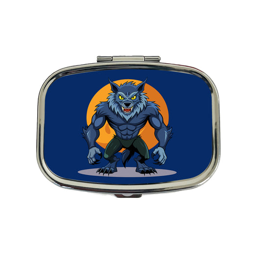 Werewolf Scary Travel Pill Box Case