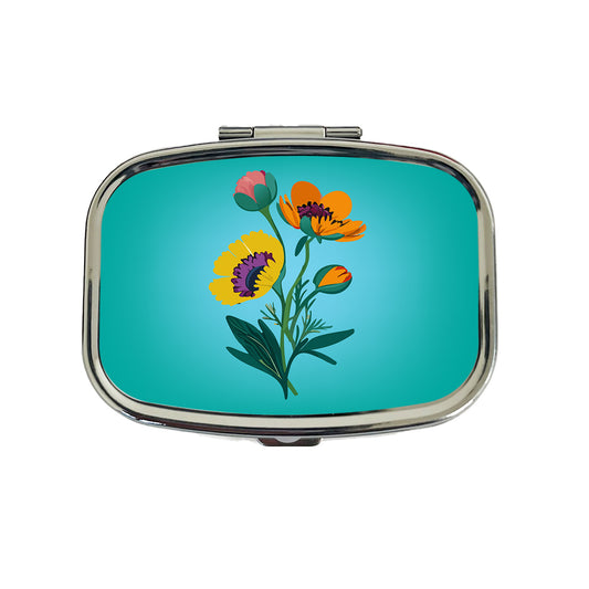 Wildflowers Wild Flowers Spring Nature Travel Pill Box Case