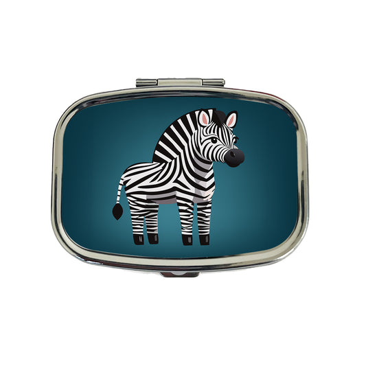 Zebra Standing Travel Pill Box Case