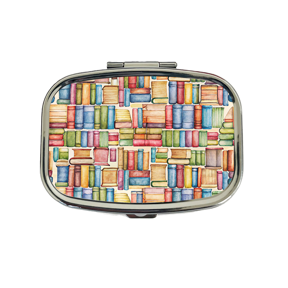 Books Library Reader Reading Travel Pill Box Case