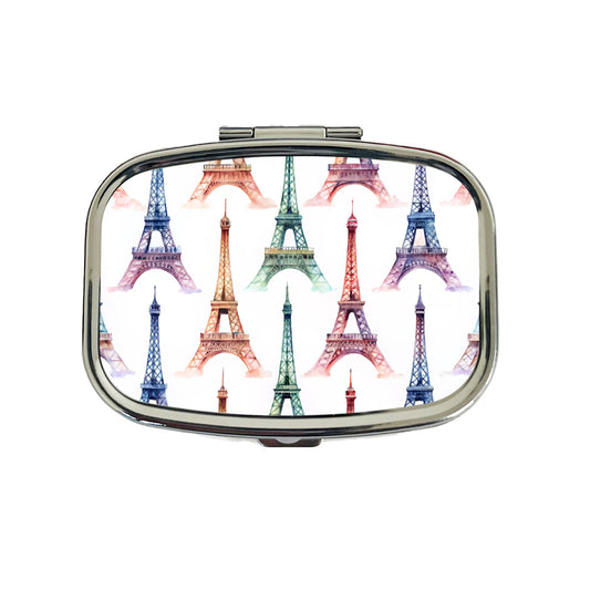 Eiffel Towers Paris City Beautiful Travel Pill Box Case