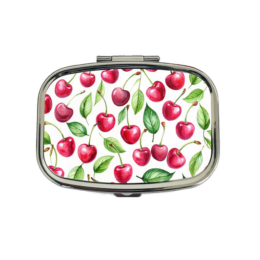 Lots Of Cherries Travel Pill Box Case