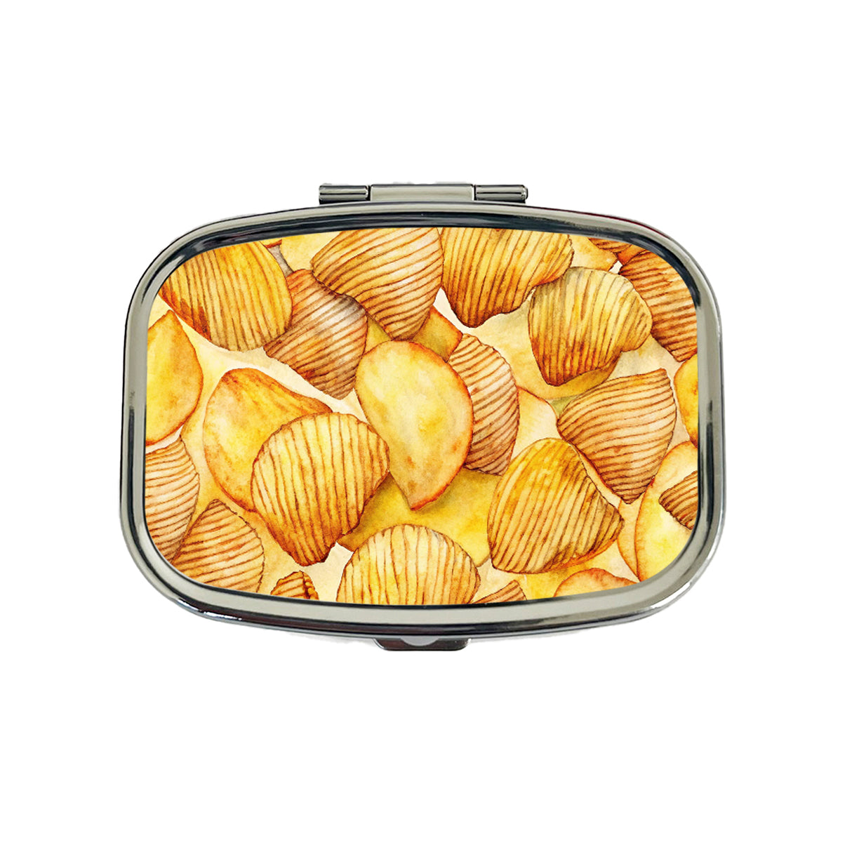 Lots Of Potato Chips Travel Pill Box Case
