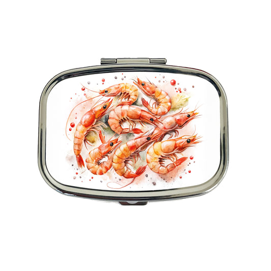 Lots Of Shrimp Travel Pill Box Case