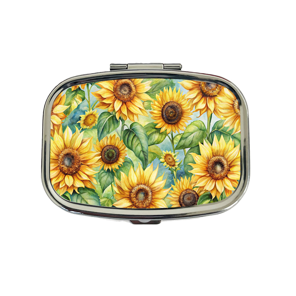 Lots Of Sunflowers Travel Pill Box Case