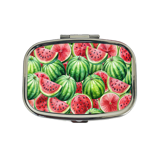 Lots Of Watermelons Travel Pill Box Case
