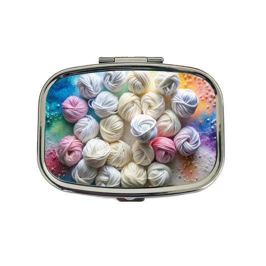Lots Of Yarn Knitting Crochet Travel Pill Box Case
