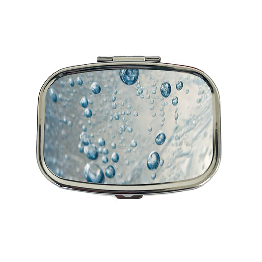 Water Liquid Closeup Funny Travel Pill Box Case