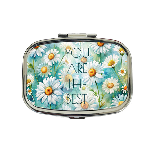 You Are The Best Daisies Daisy Flowers Love Friendship Thank You Travel Pill Box Case