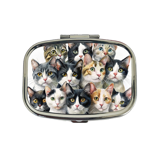 Bunch Of Sweet Cats Travel Pill Box Case