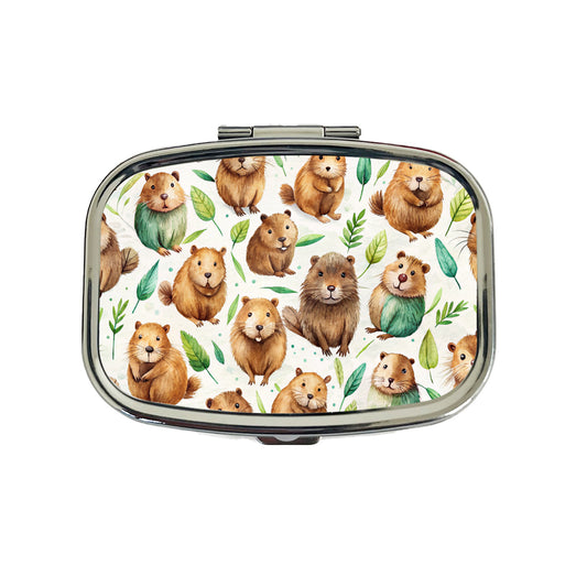 Lots Of Sweet Beavers Travel Pill Box Case