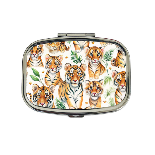 Lots Of Sweet Bengal Tigers Travel Pill Box Case